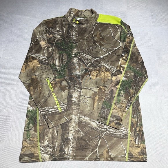 Under Armour Realtree Xtra Camo Shirt Mens 2XL ColdGear Mock Neck Scent Control - Picture 1 of 15